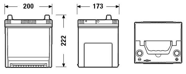 Batterie (de voiture) TUDOR 50.0 - ref. TB504