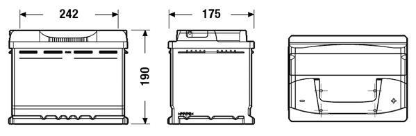 Batterie (de voiture) TUDOR 62.0 - ref. TB620