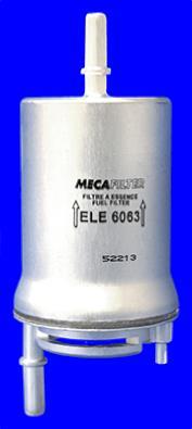 Filtre à carburant (Filtre à gasoil) MECAFILTER ref. ELE6063