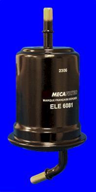 Filtre à carburant (Filtre à gasoil) MECAFILTER ref. ELE6081