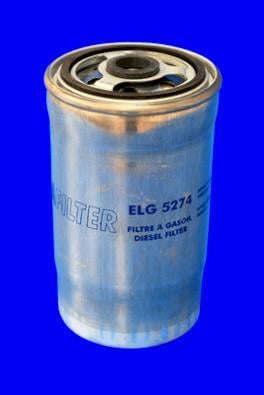 Filtre à carburant (Filtre à gasoil) MECAFILTER ref. ELG5274