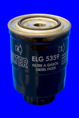 Filtre à carburant (Filtre à gasoil) MECAFILTER ref. ELG5359