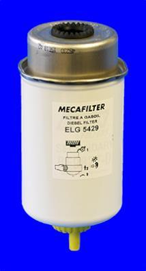 Filtre à carburant (Filtre à gasoil) MECAFILTER ref. ELG5429