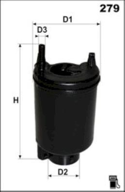 Filtro combustible MECAFILTER ref. ERE6117