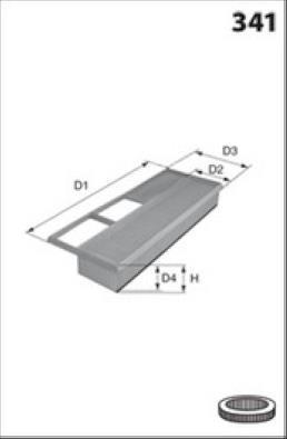 Filtro de ar MECAFILTER ref. ELP9141