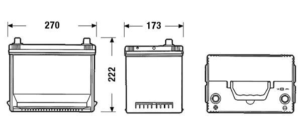 Batterie (de voiture) FULMEN 75.0 - ref. FA755