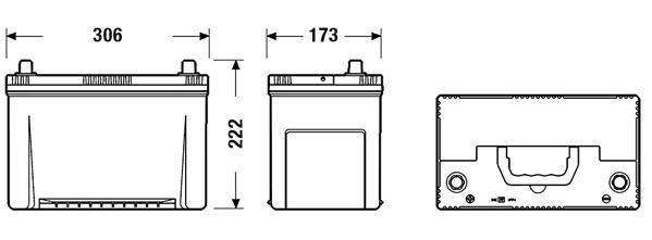 Batterie (de voiture) FULMEN 95.0 - ref. FA955