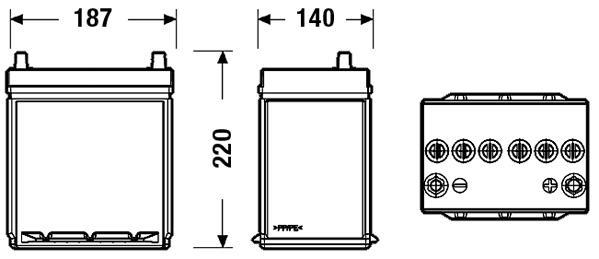 Batterie (de voiture) FULMEN 35.0 - ref. FB356A