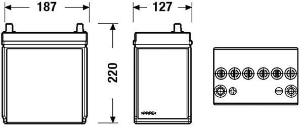 Batterie (de voiture) FULMEN 35.0 - ref. FB357