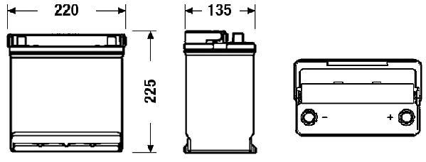 Batterie (de voiture) FULMEN 45.0 - ref. FB450