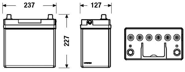 Batterie (de voiture) FULMEN 45.0 - ref. FB455