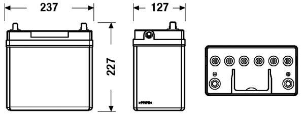 Batterie (de voiture) FULMEN 45.0 - ref. FB456