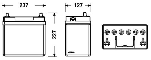 Batterie (de voiture) FULMEN 45.0 - ref. FB457