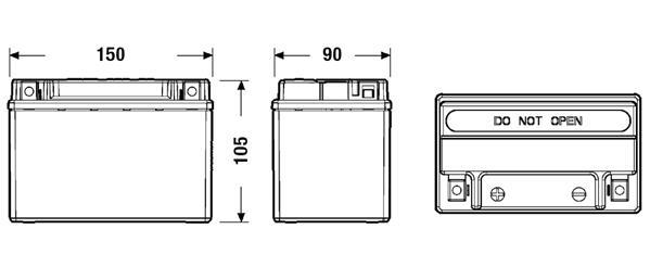 Batterie (de voiture) FULMEN 9 Ah - ref. FK091