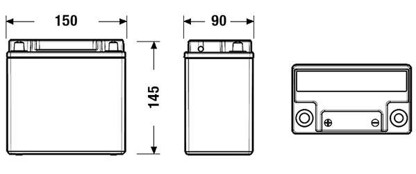 Batterie (de voiture) FULMEN 15.0 - ref. FK151