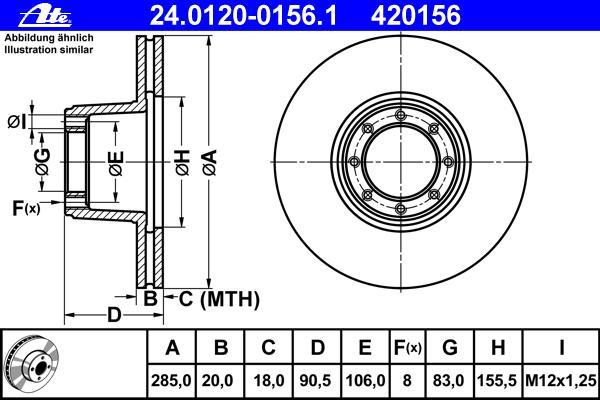 Disques de frein ATE 24.0120-0156.1
