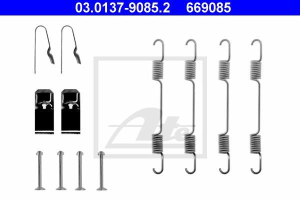 Kit d'accessoires pour mâchoire de frein à tambour ATE 03.0137-9085.2