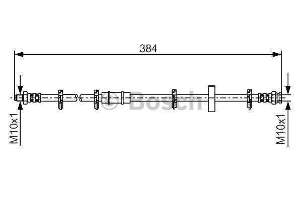 Flexible de frein (Durite de frein) BOSCH ref. 1 987 476 881