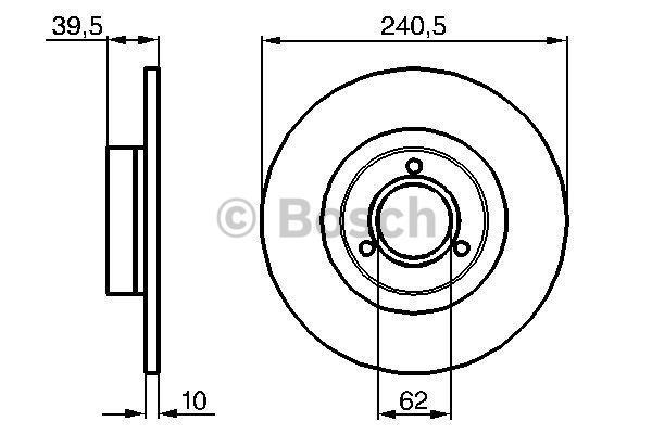 Disques de frein BOSCH 0 986 478 051