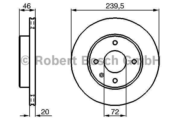 Disques de frein BOSCH 0 986 478 069