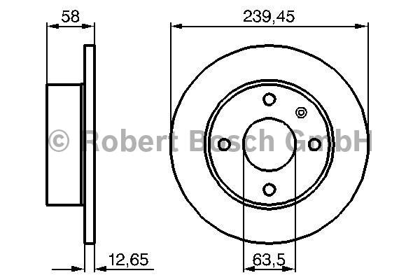 Disques de frein BOSCH 0 986 478 074