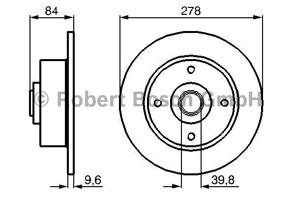 Disques de frein BOSCH 0 986 478 126