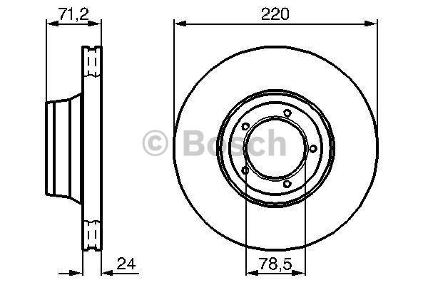 Disques de frein BOSCH 0 986 478 191