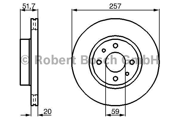 Disques de frein BOSCH 0 986 478 237