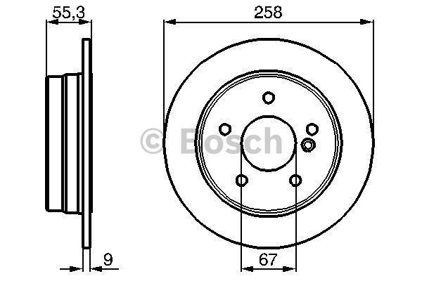 Discos de freno BOSCH ref. 0 986 478 255