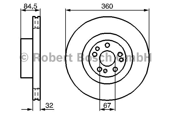 Disques de frein BOSCH 0 986 478 965