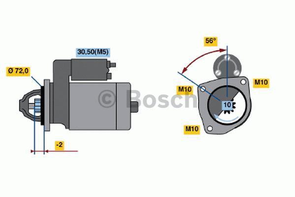 Démarreur BOSCH ref. 0 986 018 970
