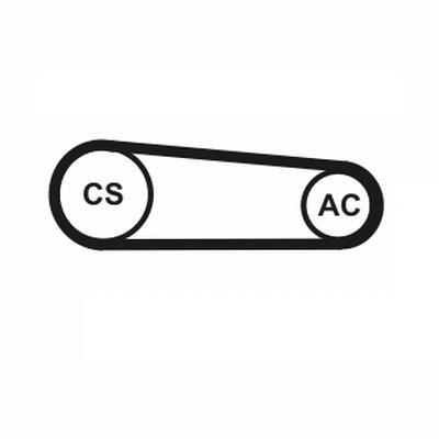 Juego de correas auxiliares servicios CONTITECH ref. 4PK917 ELAST T1