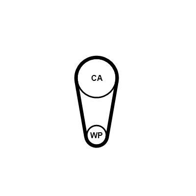 Kit de distribuição CONTITECH CT1248WP1