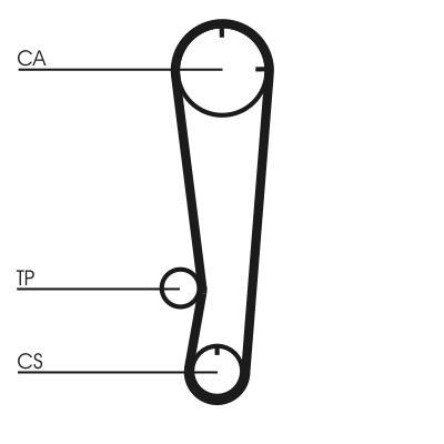 Correa de distribución CONTITECH ref. CT603