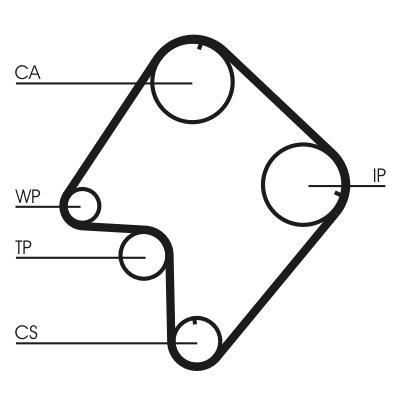 Correia de distribuição CONTITECH ref. CT832