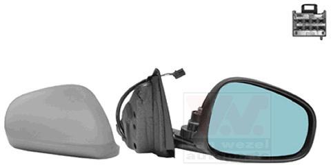 Rétroviseurs Extérieurs droite pour Peugeot 208 VAN WEZEL glace polie
