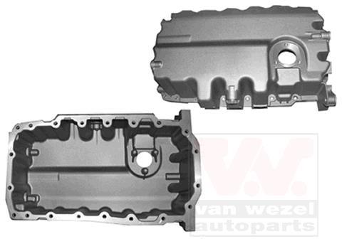 VAN WEZEL 0335070 Coppa Dell'olio In Alluminio Con Foro Sensore, Per Audi A3, VW Golf V/VI, Passat, Tiguan, Touran - 4