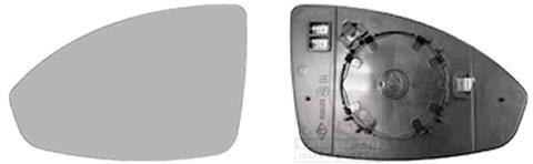 Verre de rétroviseur, rétroviseur extérieur VAN WEZEL 0820837