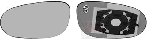 Verre de rétroviseur, rétroviseur extérieur VAN WEZEL 1780837