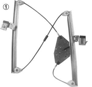 Mécanisme de lève-vitre VAN WEZEL 3041261