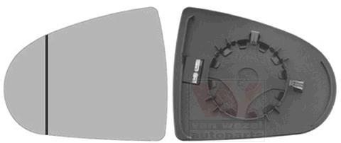 Verre de rétroviseur, rétroviseur extérieur VAN WEZEL 3235837