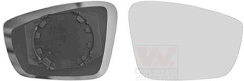 1 Miroir de Verre convient pour VW Rétroviseurs Extérieurs VAN WEZEL 5701832 HAGUS