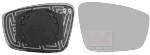 Verre de rétroviseur, rétroviseur extérieur VAN WEZEL 7617838