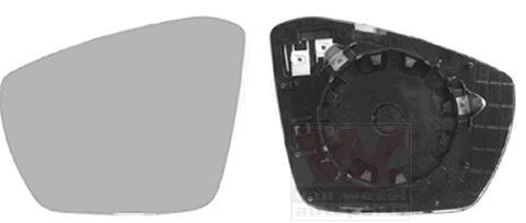 Verre de rétroviseur, rétroviseur extérieur VAN WEZEL 7624837