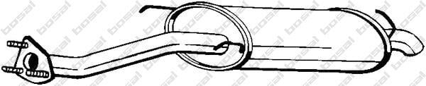 Panela de escape traseira BOSAL ref. 115-171