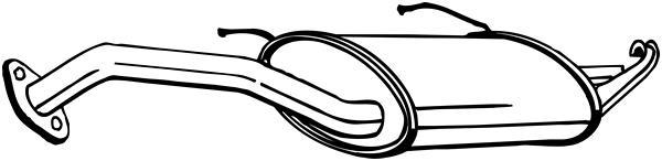 Silencieux arrière BOSAL 145-389