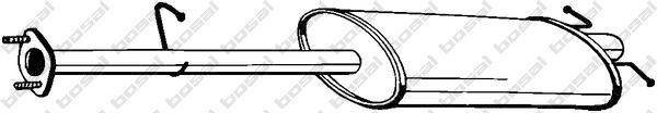 Silencieux central (Intermédiaire) BOSAL 154-221