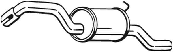 Silencieux arrière (Pot d'échappement) BOSAL ref. 154-469