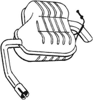Panela de escape traseira BOSAL ref. 154-965