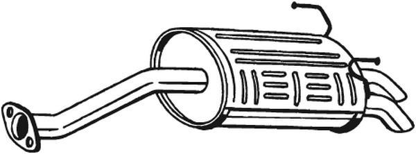 Silenciador trasero BOSAL ref. 163-397